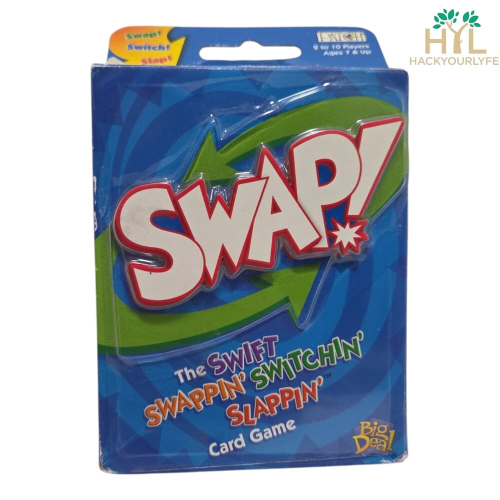 New SWAP Switch Slap Card Game Patch Products Family Fun Fast Paced Sealed Box